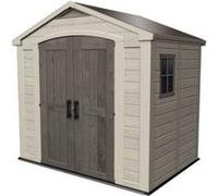 Keter Abri de jardin Factor 4.45 Abri résistant au intempéries 182 256.6 243 cm Marron G