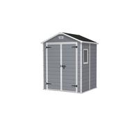 Keter Abri de jardin Manor 65DD, Abri résistant aux intempéries, Gris - 152 x 185 x 226 cm