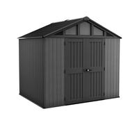 Keter Abri de Jardin Stronghold 108-7.7 m2 en Résine et Métal - Anthracite Aspect Bois