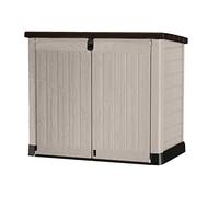 KETER Abri Horizontal Range Poubelle SIO Pro - 1200 litres - Beige