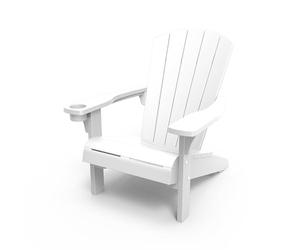 Keter Alpine Adirondack Chaise de Jardin Blanc