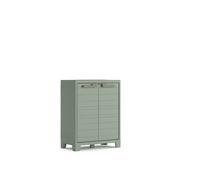Keter Armoire Basse Planet - Vert - 1 étagère Amovible - Cadenassable