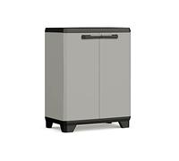 Keter | Armoire Basse Planet - Plastique recy ris/Noir, Cabinets, 680x390x900 mm