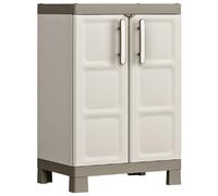 Keter Armoire de rangement basse Beige/Taupe