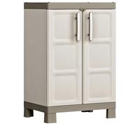 Keter Armoire de rangement basse Excellence Beige et taupe 97 cm 46640