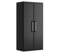 Keter Armoire de Rangement Haute Detroit XL Noir Casier Stockage Organisateu