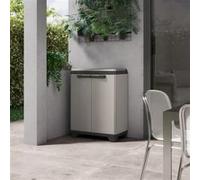 Keter Armoire de recyclage Planet gris et noir , armoire de stockage de recyclage, armoire de recyclage extérieure, conteneur de recyclage extérieur Multicolore G