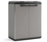 KETER Armoire de recyclage Split Basic Gris/Noir