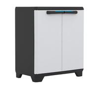 Keter Armoire de rangement utilitaire Linear 68 x 39 x 173 cm gris/noir