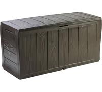 Keter - Bac de rangement pour balcon, Marron, 270l, étanche