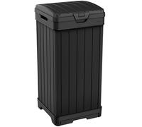 KETER BALTIMORE 125L Poubelle en résine, 41 x 41 x 87,4 cm, noir 17206192