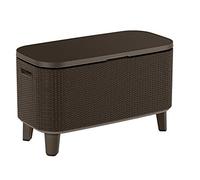 Keter Bevy Bar Table réfrigérateur pour extérieur et Jardin, capacité 60 l, Couleur Marron