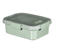 KETER - Boite Alimentaire Rectangulaire 1L avec Couverts - Smart Eco Line - 100% Recy et Recyclable - 100% Hermétique, Ergonomique et Résistante - Préserve la Fraicheur de vos Aliments - Vert