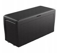 KETER Boîte de rangement en rotin 270 L - Anthracite 246963