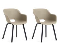 KETER NOA DUO Fauteuil de jardin (lot de 2), pieds en métal, silver sage 17213493
