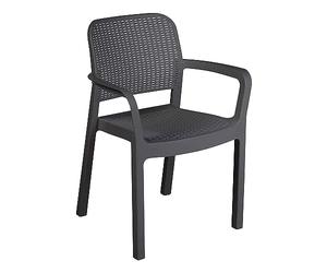Keter Chaise de Jardin Samanna 53x58x83 cm Gris Graphite