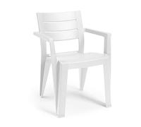 Keter Chaise Julie en polypropylène Blanc 6130082