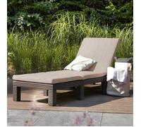 Keter Chaise longue avec support Daytona Marron