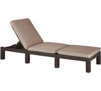 Keter Chaise longue avec support Daytona Marron