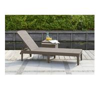 ALLIBERT JAIPUR Chaise longue, 187 x 58 x 29 cm, cappuccino 17205843
