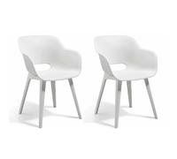 Keter Chaises d'extérieur Akola - Lot de 2