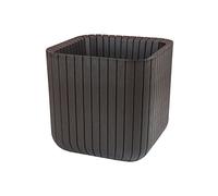 KETER CUBE PLANTER M Pot, 29,5 x 29,5 x 29,7 cm, marron 17202066