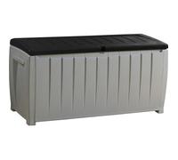 KETER NOVEL 340L Coffre de rangement 124 x 55 x 62,5 cm, gris/noir 17197948