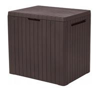 Keter Coffre de rangement extérieur City Box 113 L - 57,8 x 44 x 55 cm, marron