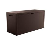 Keter - Coffre d'extérieur Emily Marron, capacité 270 litres 118x45x57 cm