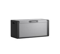 Keter Coffre de rangement Titan 300 L – 118×49×55 cm – Gris/Noir – Extérieur, robuste et spacieux