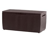 Keter Coffre / Malle Capri couleur anthracite, finition rotin