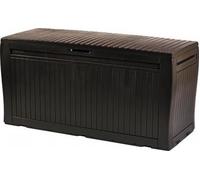 Keter Coffre de rangement Comfy 270 L 116,7 x 44,7 x 57 cm marron