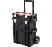 KETER CONNECT ROLLING SYSTEM Ensemble de caisses a outils 56x37x70cm noir 17203038