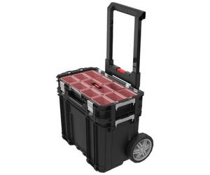 KETER CONNECT Valise a outils + compartiments 57x37x55cm noir 172056661