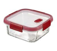 KETER Cook récipient en Verre, Transparent/Rouge, 16 x 16 x 7 cm