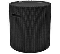 KETER COOL STOOL Tabouret avec poignées, 43,7 x 43,7 x 44,3 cm, anthracite 17200045