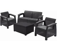 KETER CORFU BOX Ensemble de jardin, graphite/gris 17200180