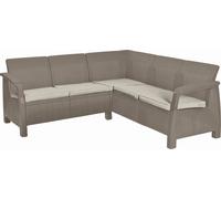 KETER CORFU RELAX Canapé de jardin, 190 x 190 x 79 cm, cappuccino/beige 17208435