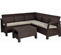 KETER CORFU RELAX Ensemble de jardin, marron/beige 17202123