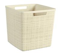 Keter Panière Jute Cube 17 L 28×28×27 cm Beige 100% recyclé