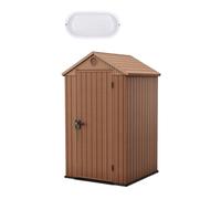 Keter Darwin 4x4 abri de jardin + éclairage extérieur LED inclus (259006-WO744)