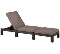 KETER DAYTONA DELUXE Chaise longue, 195 x 65 x 25,5 cm, marron 17211632