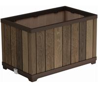 KETER DECO RECTANGLE Pot de fleurs, 45,5 x 76 x 45,5 cm, walnut 17213624
