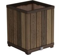 KETER Deco Square Tall Planter 45,5 x 45,5 x 55 cm, noyer KETER 261033