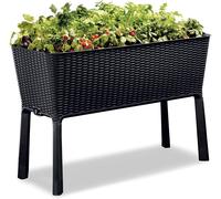 KETER EASY GROW 120L Jardiniere, rotin, anthracite 17194592