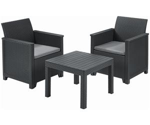 KETER ELODIE Ensemble de balcon, graphite/gris 17209482
