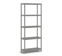 Keter Étagère PLANET 75/5 – Plastique recyclé, 5 étagères – Gris