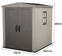 KETER FACTOR 6 x 6 Abri de jardin, 178 x 195,5 x 208 cm 17197898