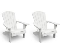 Keter Fauteuil de Jardin Adirondack - Lot de 2 - Blanc