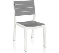KETER HARMONY Chaise, 47 x 60 x 86 cm, blanc/gris 17201232